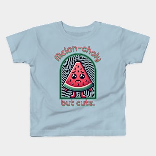 Melon-choly but cute - Watermelon Kids T-Shirt